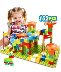 152 PCS – Marble Run Building Blocks Classic Big Blocks Developmental Toy