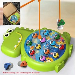 Dinosaur Magnetic Fishing Toy Kids Rod Game Montessori Educational Toy
