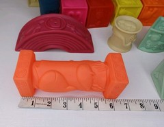 Baby Blocks Stacking Building Toys Soft Educational Numbers Shapes Colors 24