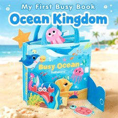 Interactive Montessori Ocean Busy Board for Toddlers: Travel-Friendly Gift