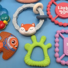 Baby Teether Lot 12pcs Bella Tunno Itzy Ritzy NUK Manhattan Toy Infant Sensory