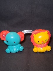 Fisher-Price Roly Poly Pals Lion Elephant Sensory Sound Baby Toys