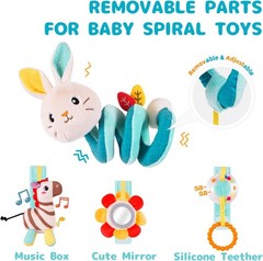 Spiral Car Seat & Stroller Activity Toy Stroller & Car Seat Toys for 0 M and Up