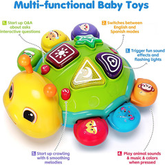Baby Crawling Toys for 6-12 Months, Musical Toys for Infants 7 8 9 10 11 Months,