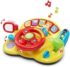 VTech Turn and Learn Driver – Interactive Steering Wheel Toddler Yellow