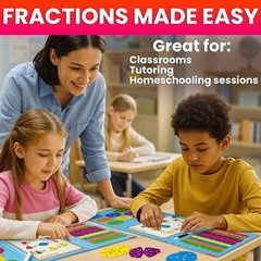 Magnetic Fractions Learning Set for Kids 6-12
