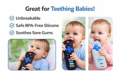 Silicone Baby Teether Toy Remote Control Shape – Technology Planet