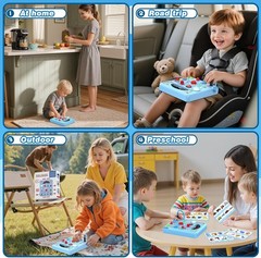 Montessori Busy Board for Toddlers with LED Lights – Educational Sensory Toy