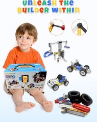 10 in 1 STEM Toys for 5 Year Old Boy, Building Toys for Kids Ages 4-8 5-7 6-8, S
