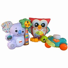 Fisher Price Linkimals Toy Lot Counting Koala Owl Turtle Crawling ABCs Working