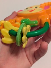 Rainforest Monkey Rings Activity Rattle Hanging Toy Fisher Price Orange Green