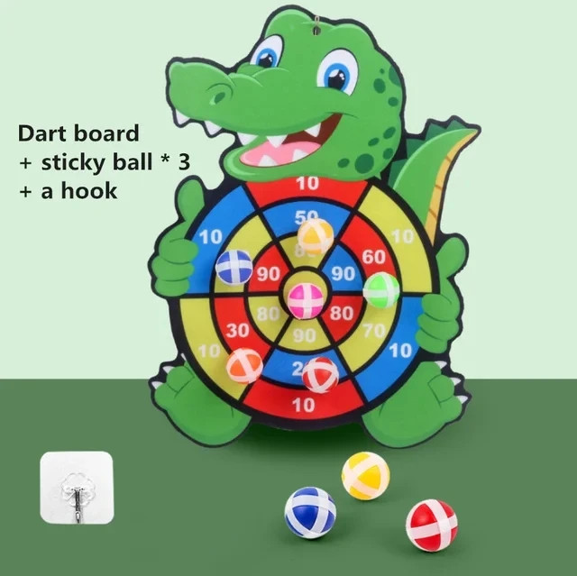 Sticky Ball Dart Board Target Sports Game Toys for Children Outdoor Party Toys T
