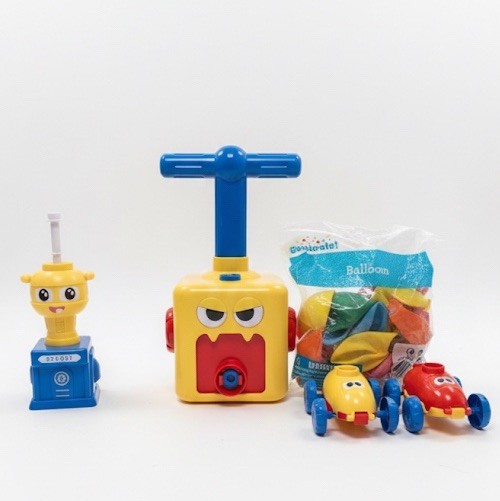 Balloon Power Car Toy Launcher STEM Science Kit Kids Educational Experiment