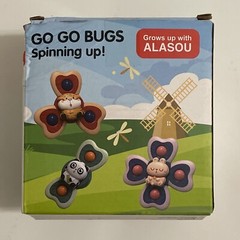 Go Go Bugs, Spinning UP, Rattling Suction Spinning Toy
