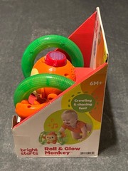 Bright Starts Roll & Glow Monkey 6M+ Months NIB