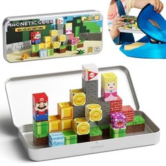 Mini Magnetic Blocks STEM Toys for Kids Ages 3-8 Travel Building Set with 35PCS
