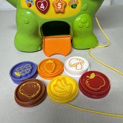 VTech Green Chomp and Count Dino Counting Colors Food Interactive Tested U27