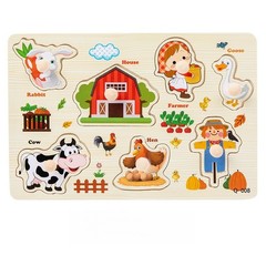 Wooden Number Puzzle for Toddlers 1-3, Educational Toys for 2 4 Year Olds