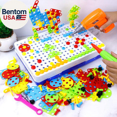 STEM Toys for 3 4 5 6 7 8 Year Old,Design and Drill Toy for Kids Ages 3-8, 193 P