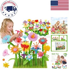 Vibrant Flower Garden Building Toy – 153 Pieces of STEM Fun for Little Girls