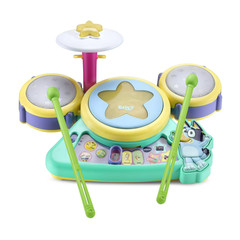 VTech Bluey Hooray Drum Set Interactive Musical Lights Sounds Learning Toy