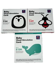 3 sets Visual Stimulation Cards 0-12 months Hand Eye Coordination