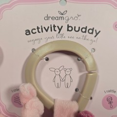 Dreamgro Activity Buddy Plush Butterfly Baby Travel Toy Rattle Crinkle Teether