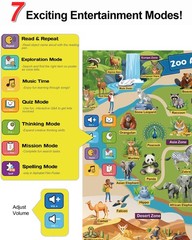 Talking Pen & 20 Laminated Toddler Learning Posters Set – Colorful Educationa…