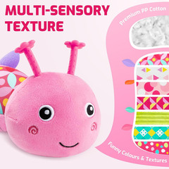 Infant Baby Musical Stuffed Animal Toys for 0-3-6-12 Months,Multi Sensory Toys w