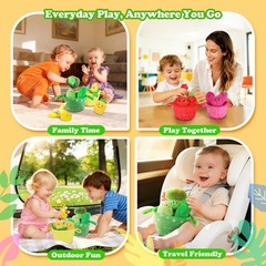 Baby Toys 6–12 Months, 16PCS My First Fruit Vegetable Sensory Toys for Babies…