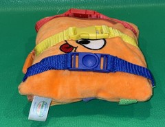 Buckle Toys BIZZY Square Plush Orange Numbers Animals Zipper Activity