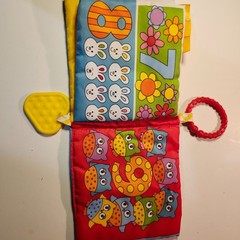 Cribmates Baby’s My 1st 123 Book Soft Crinkle Teether Crib Stroller Toy