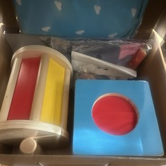 WOODMAM Montessori Play Kit Learning Toys Set, 0-6 Months, Multicolor