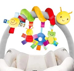 Baby Crib Hanging Rattles Spiral Stroller Toy Soft Car Seat Mobiles Newborn Gift