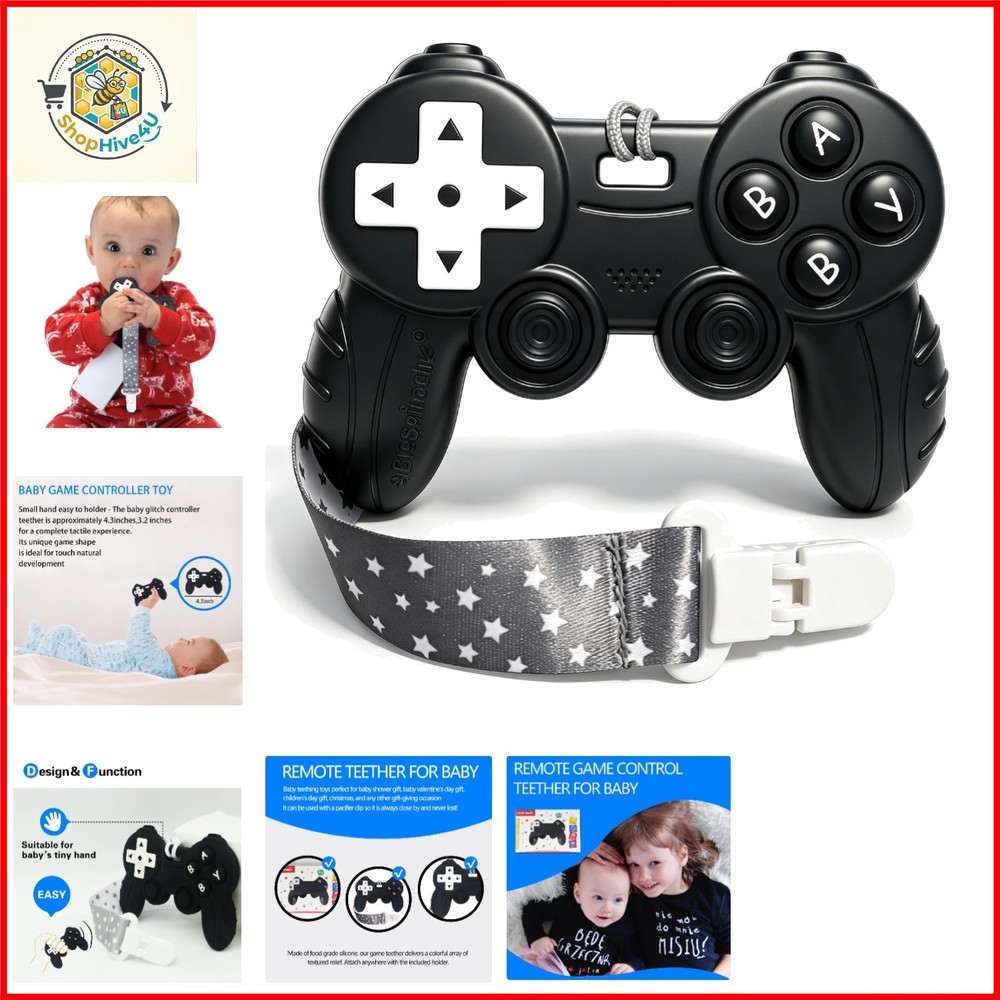 Cool Remote Game Control Teething Toy for Babies 0-6 6-12 ,Game Controller Te…