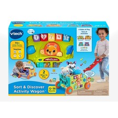 VTech Sort & Discover Activity Wagon with Accessories, Baby and Toddler Toys