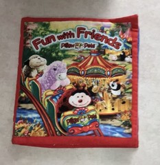 Vintage Handmade Cloth Pillow Pet “Fun with Friends” hide and seek book