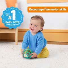 Oball Easy-Grasp Rattle BPA-Free Infant Toy in Teal, Age Newborn and up, 4 In…