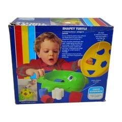 VTG Floating Shapey Turtle Baby Shape Sorter Puzzle Learning Sensory Bathtub Toy