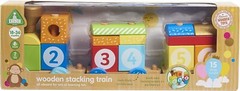 Early Learning Centre Wooden Stacking Train Hand Eye Coordination 15 Blocks