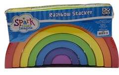 Spark Create Imagine Rainbow Stacker Set Building Toy NEW