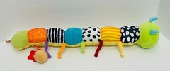 Baby Sensory Squeaker Crinkle Rattle Caterpillar 22″ Infant Stuffed Plush Toy