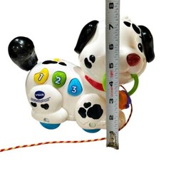 VTech Pull and Sing Dalmatian Puppy Dog Infant Toy 6-36M Clean! WORKS! SEE VIDEO
