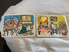 Vintage Johnson & Johnson Baby Bear Plays At Home Vinyl Book Bath 1982 Used