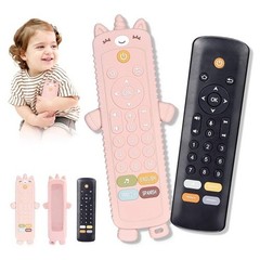 KIRALUMI Baby Remote Control Toy Silicone Teething Musical Learning Toy 6M+