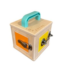 Lovevery Lock Box The Realist Play Kit 19-21 Months Montessori Toy Latches Cube