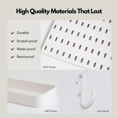 Keepo Pegboard Combination Kit, Pegboards and Accessories Modular Hanging for…