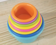 Stack & Count Stacking Cups – Colorful Baby Stacking Toys 8 Piece Set