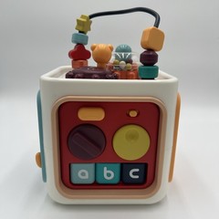 Educational Sensory Blocks and Shape Sorter interactive, cause and effect cube