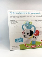 Fisher-Price Bounce and Spin Puppy Stationary Ride-On Toddler Learning Toy NEW